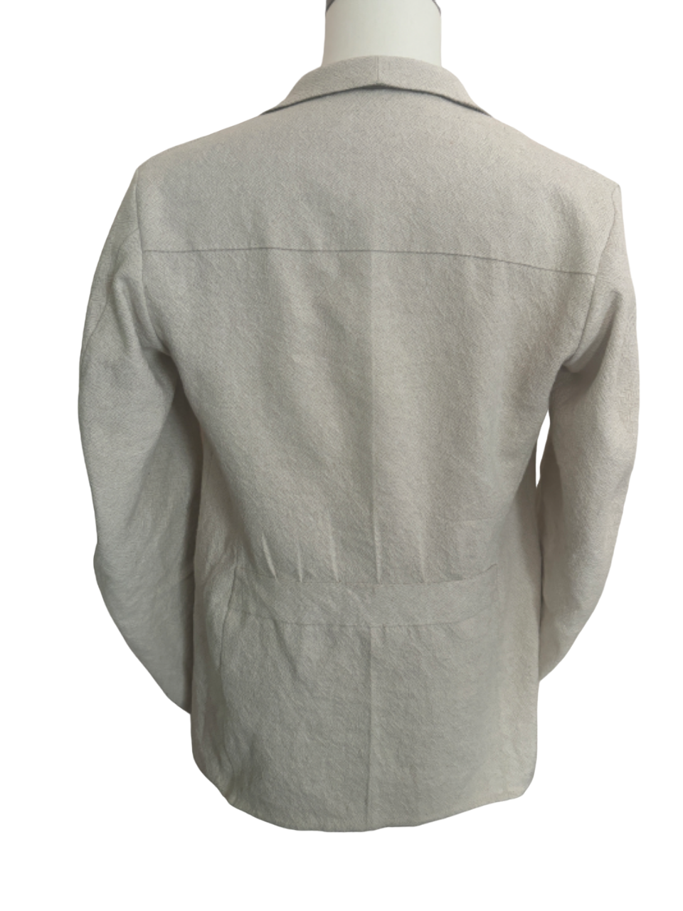 1930s Mens Linen Belt Back Jacket