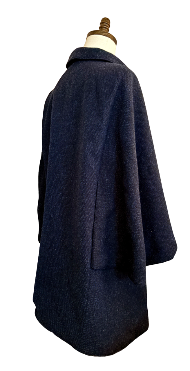 Womens Wool Tweed Inverness Cape